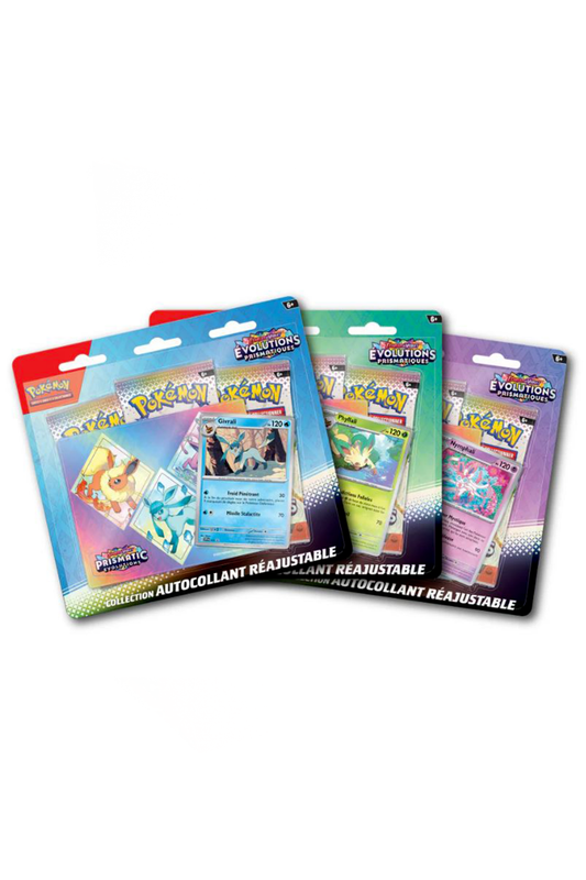 TRIPACK AUTOCOLLANT REAJUSTABLE | EV8.5 EVOLUTIONS PRISMATIQUES | FRANCAIS - Smartech TCG - Tripack